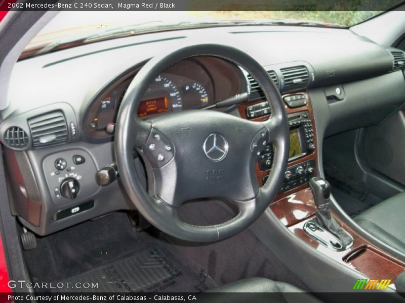 Magma Red / Black 2002 Mercedes-Benz C 240 Sedan