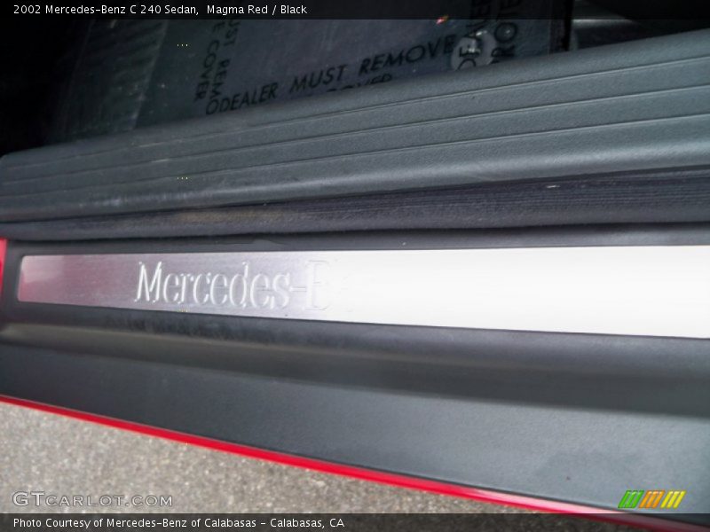 Magma Red / Black 2002 Mercedes-Benz C 240 Sedan