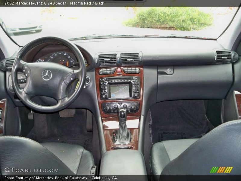 Magma Red / Black 2002 Mercedes-Benz C 240 Sedan