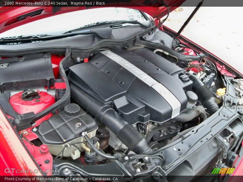 Magma Red / Black 2002 Mercedes-Benz C 240 Sedan