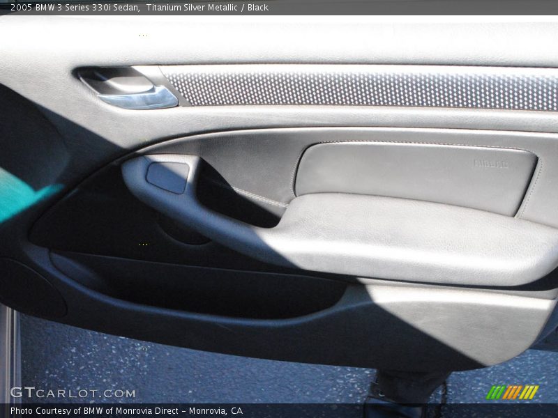 Titanium Silver Metallic / Black 2005 BMW 3 Series 330i Sedan