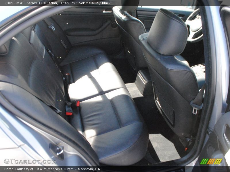 Titanium Silver Metallic / Black 2005 BMW 3 Series 330i Sedan