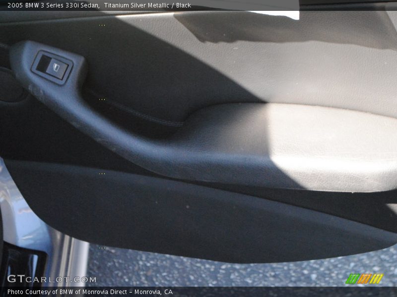 Titanium Silver Metallic / Black 2005 BMW 3 Series 330i Sedan