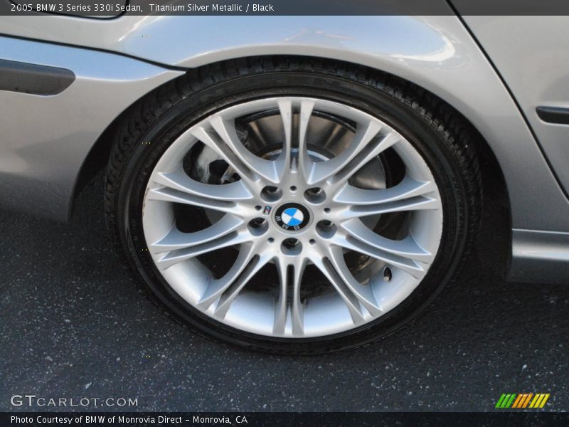 Titanium Silver Metallic / Black 2005 BMW 3 Series 330i Sedan