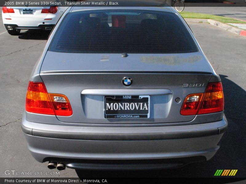 Titanium Silver Metallic / Black 2005 BMW 3 Series 330i Sedan