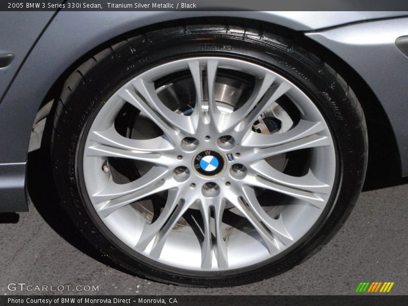Titanium Silver Metallic / Black 2005 BMW 3 Series 330i Sedan