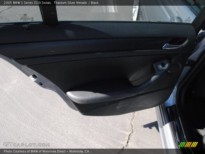 Titanium Silver Metallic / Black 2005 BMW 3 Series 330i Sedan