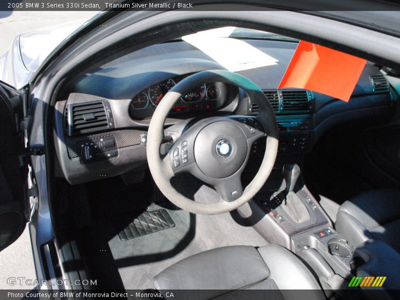 Titanium Silver Metallic / Black 2005 BMW 3 Series 330i Sedan