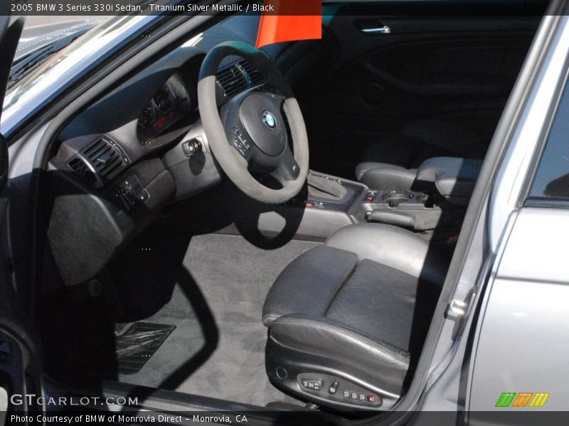 Titanium Silver Metallic / Black 2005 BMW 3 Series 330i Sedan