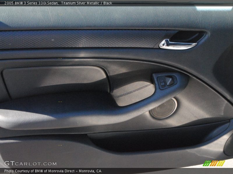 Titanium Silver Metallic / Black 2005 BMW 3 Series 330i Sedan