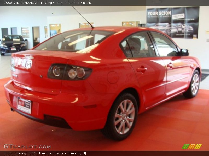 True Red / Black 2008 Mazda MAZDA3 i Touring Sedan