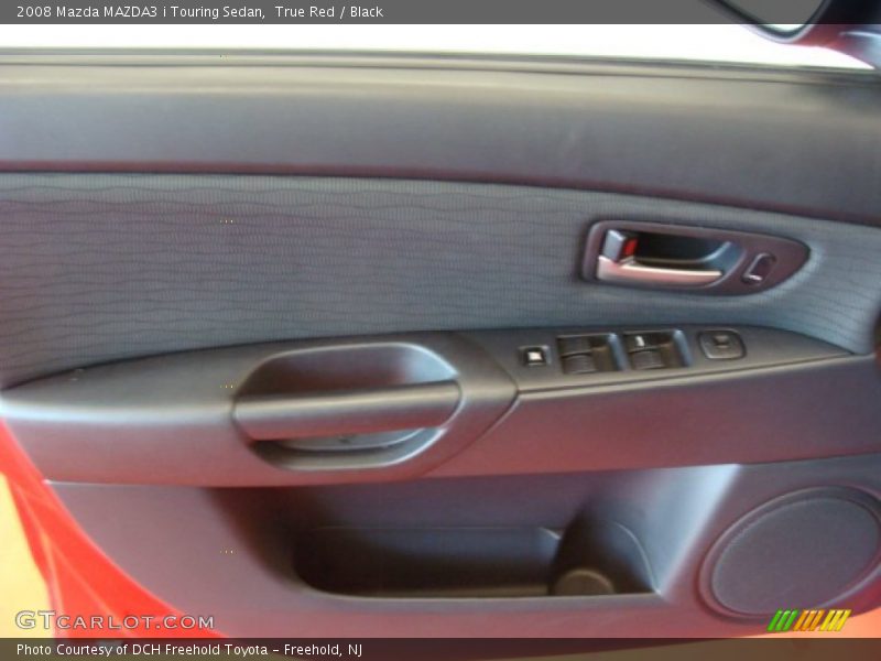 True Red / Black 2008 Mazda MAZDA3 i Touring Sedan