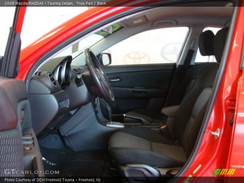 True Red / Black 2008 Mazda MAZDA3 i Touring Sedan