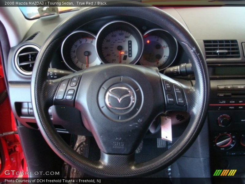 True Red / Black 2008 Mazda MAZDA3 i Touring Sedan