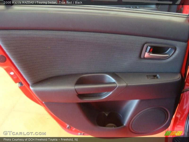 True Red / Black 2008 Mazda MAZDA3 i Touring Sedan