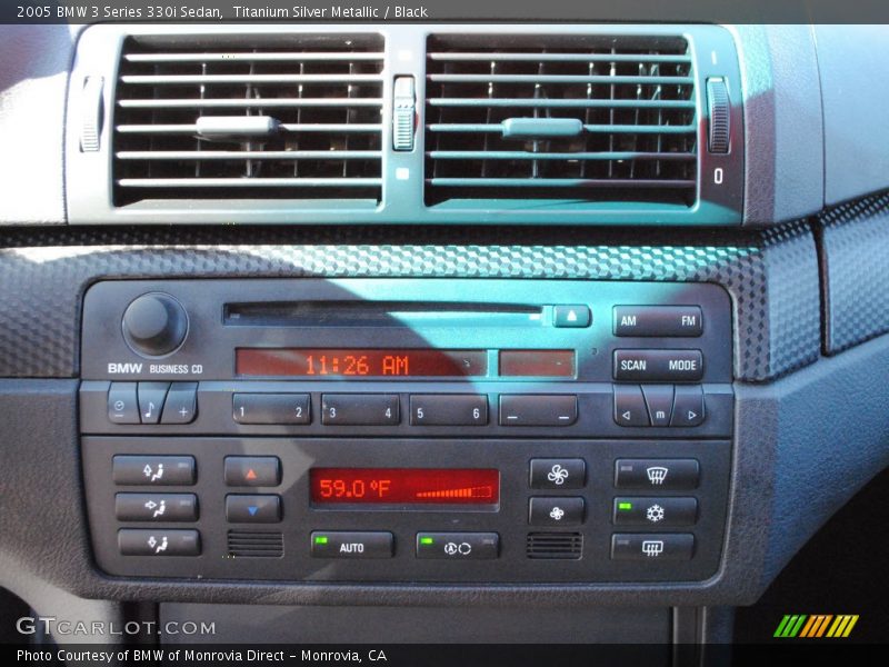 Titanium Silver Metallic / Black 2005 BMW 3 Series 330i Sedan