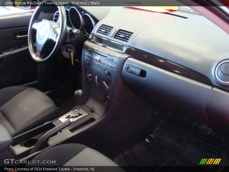 True Red / Black 2008 Mazda MAZDA3 i Touring Sedan