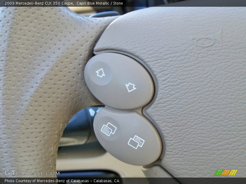 Capri Blue Metallic / Stone 2009 Mercedes-Benz CLK 350 Coupe