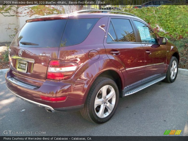 Barolo Red Metallic / Black 2009 Mercedes-Benz ML 320 BlueTec 4Matic