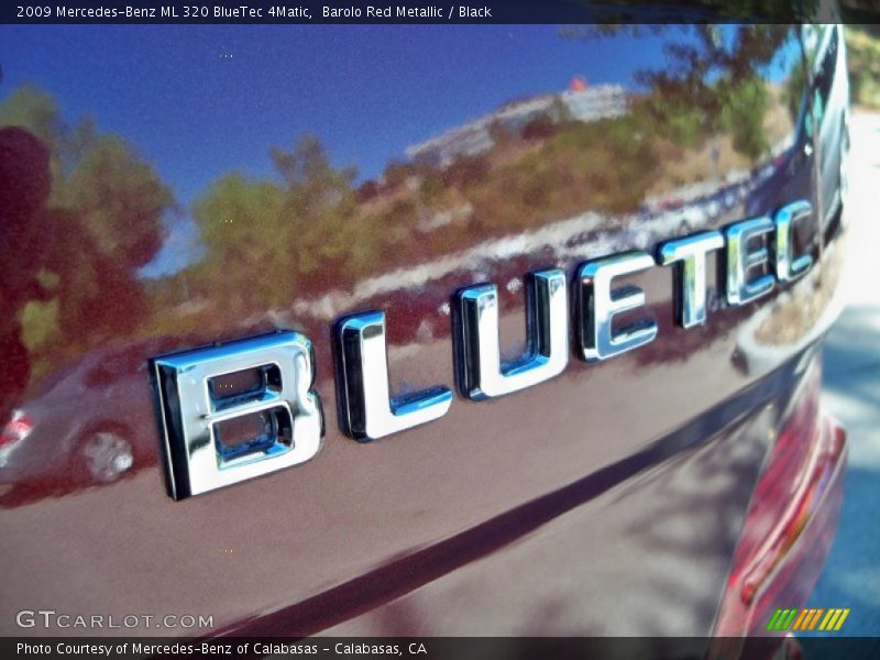 Barolo Red Metallic / Black 2009 Mercedes-Benz ML 320 BlueTec 4Matic