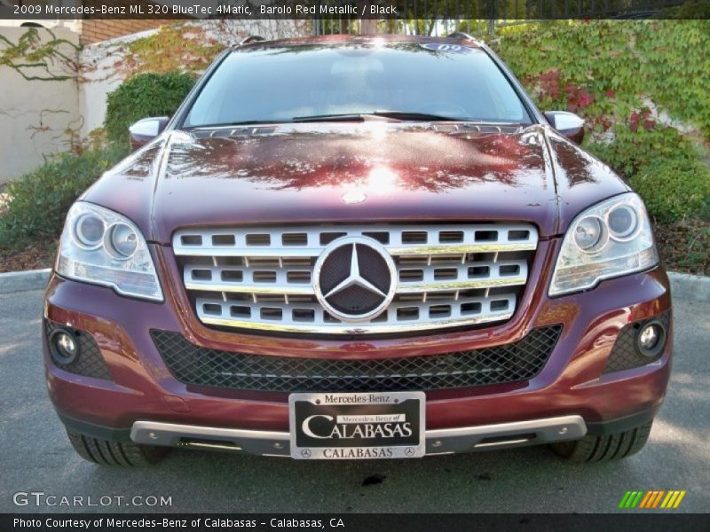 Barolo Red Metallic / Black 2009 Mercedes-Benz ML 320 BlueTec 4Matic