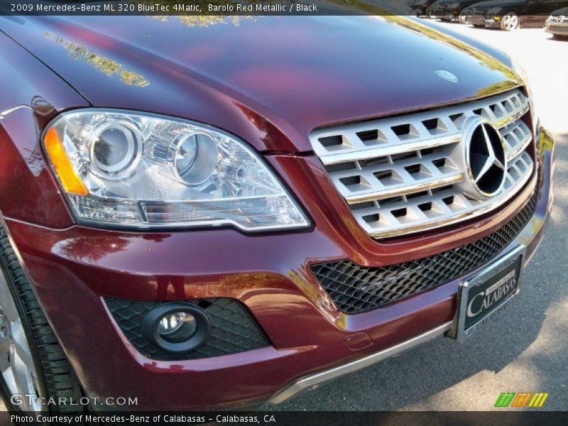 Barolo Red Metallic / Black 2009 Mercedes-Benz ML 320 BlueTec 4Matic
