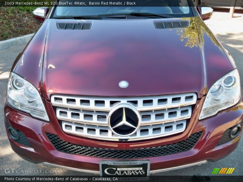 Barolo Red Metallic / Black 2009 Mercedes-Benz ML 320 BlueTec 4Matic