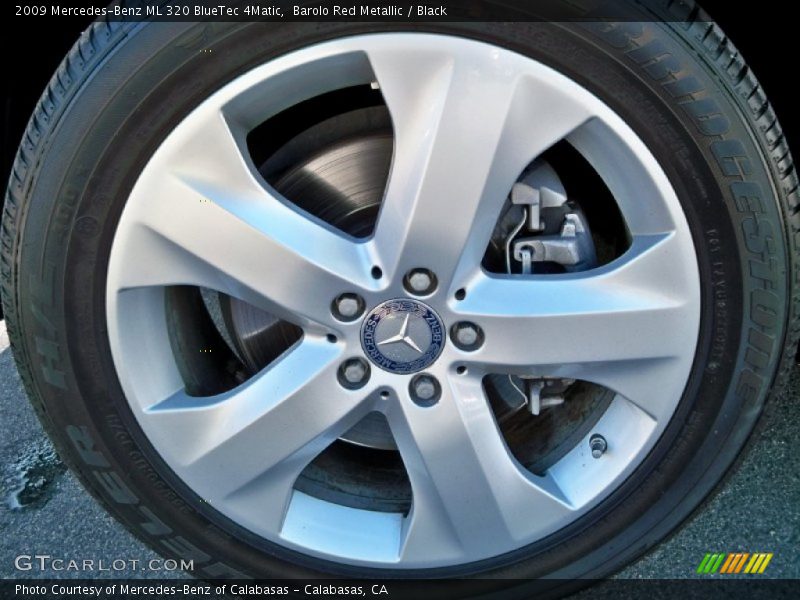 Barolo Red Metallic / Black 2009 Mercedes-Benz ML 320 BlueTec 4Matic