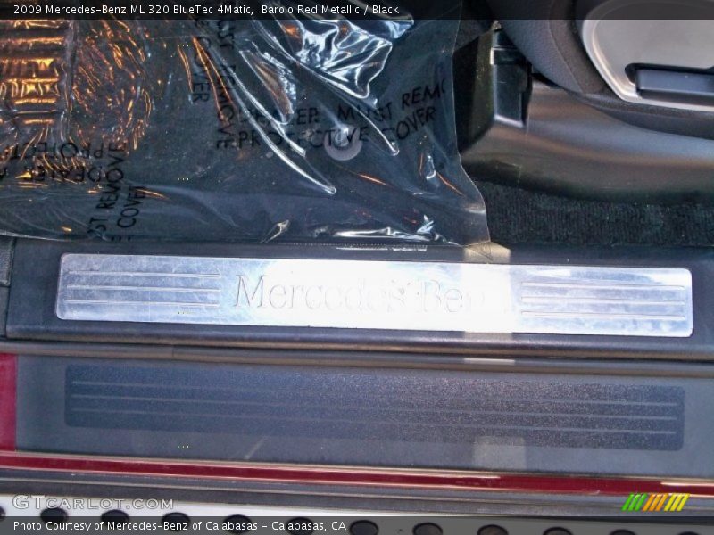 Barolo Red Metallic / Black 2009 Mercedes-Benz ML 320 BlueTec 4Matic