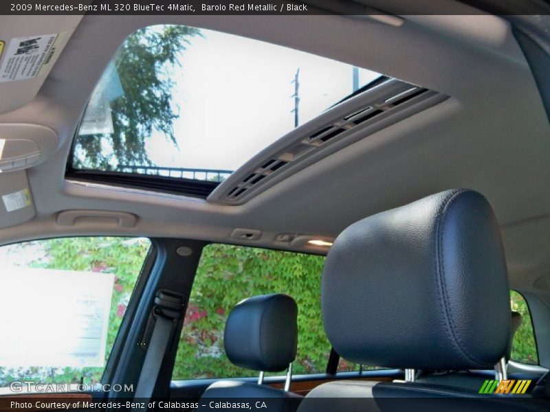 Barolo Red Metallic / Black 2009 Mercedes-Benz ML 320 BlueTec 4Matic