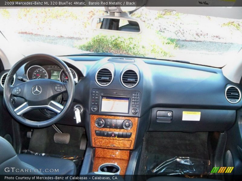 Barolo Red Metallic / Black 2009 Mercedes-Benz ML 320 BlueTec 4Matic