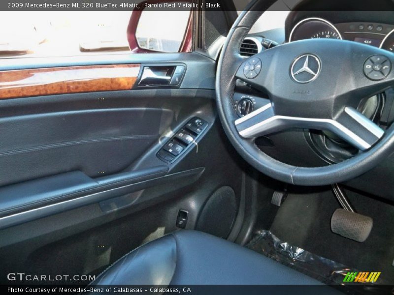 Barolo Red Metallic / Black 2009 Mercedes-Benz ML 320 BlueTec 4Matic