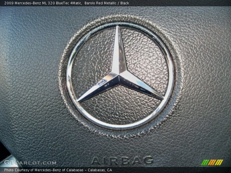 Barolo Red Metallic / Black 2009 Mercedes-Benz ML 320 BlueTec 4Matic
