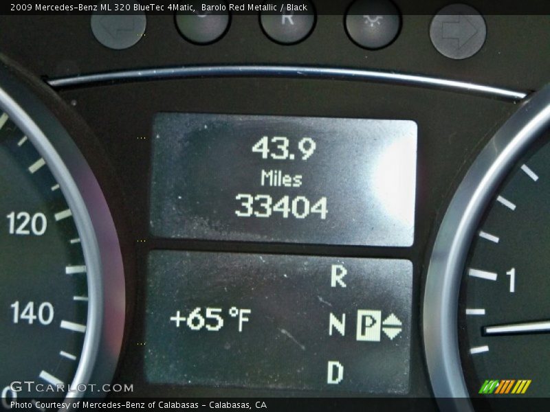 Barolo Red Metallic / Black 2009 Mercedes-Benz ML 320 BlueTec 4Matic