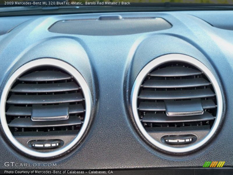 Barolo Red Metallic / Black 2009 Mercedes-Benz ML 320 BlueTec 4Matic