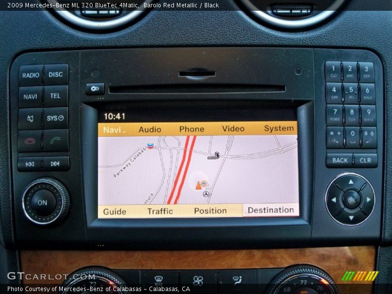 Barolo Red Metallic / Black 2009 Mercedes-Benz ML 320 BlueTec 4Matic