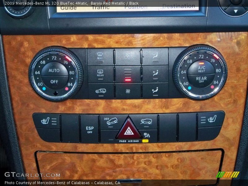 Barolo Red Metallic / Black 2009 Mercedes-Benz ML 320 BlueTec 4Matic