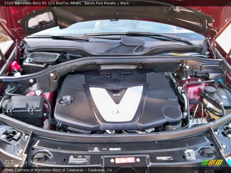 Barolo Red Metallic / Black 2009 Mercedes-Benz ML 320 BlueTec 4Matic