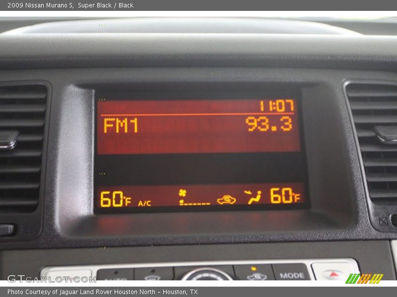 Super Black / Black 2009 Nissan Murano S