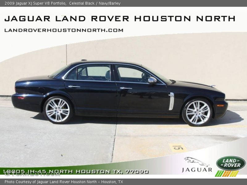 Celestial Black / Navy/Barley 2009 Jaguar XJ Super V8 Portfolio