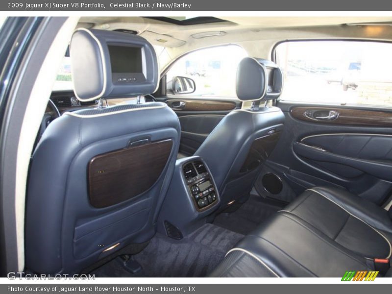 2009 XJ Super V8 Portfolio Navy/Barley Interior