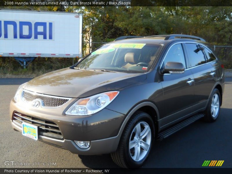 Dark Bronze Metallic / Black/Saddle 2008 Hyundai Veracruz Limited AWD