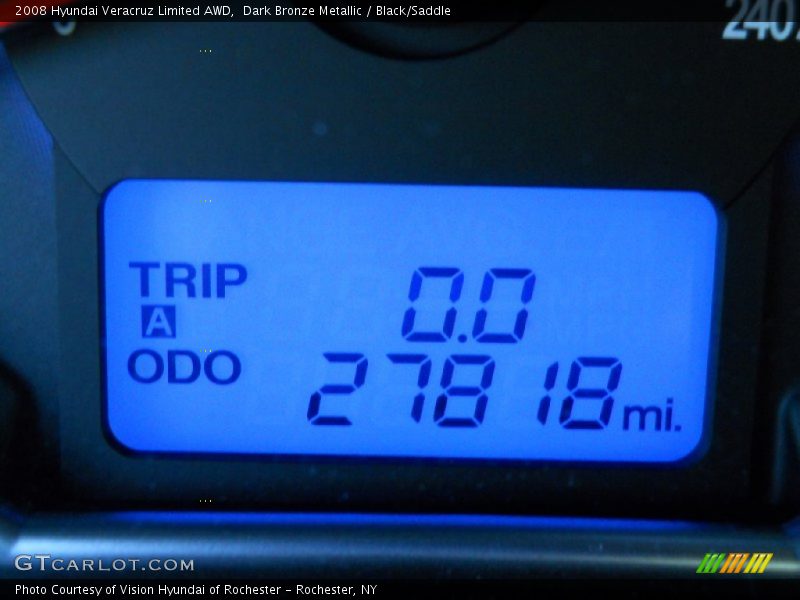 Dark Bronze Metallic / Black/Saddle 2008 Hyundai Veracruz Limited AWD