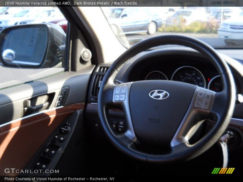 Dark Bronze Metallic / Black/Saddle 2008 Hyundai Veracruz Limited AWD