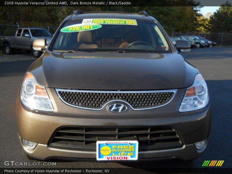 Dark Bronze Metallic / Black/Saddle 2008 Hyundai Veracruz Limited AWD