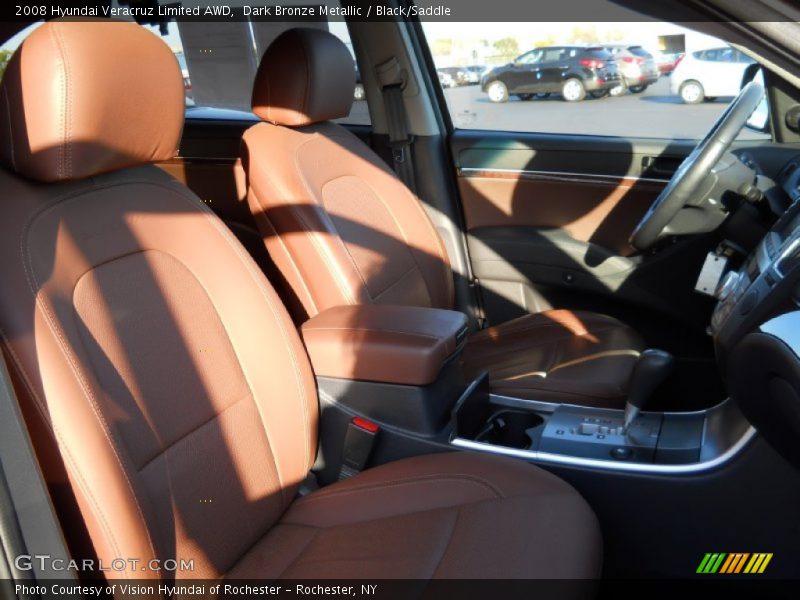 Dark Bronze Metallic / Black/Saddle 2008 Hyundai Veracruz Limited AWD