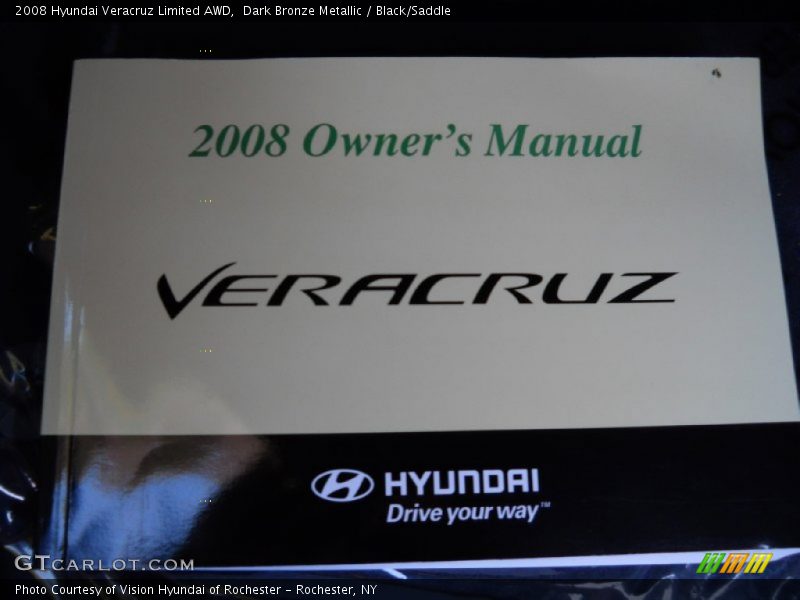 Dark Bronze Metallic / Black/Saddle 2008 Hyundai Veracruz Limited AWD