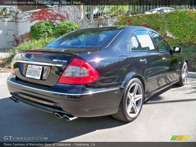 Black / Black 2009 Mercedes-Benz E 63 AMG Sedan