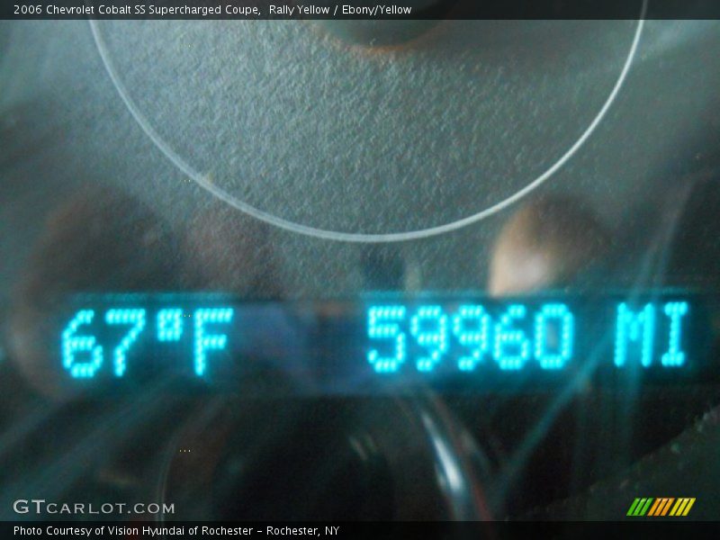 Rally Yellow / Ebony/Yellow 2006 Chevrolet Cobalt SS Supercharged Coupe