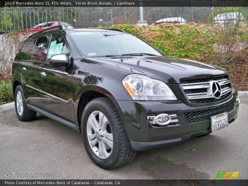 Verde Brook Metallic / Cashmere 2009 Mercedes-Benz GL 450 4Matic